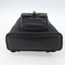 GUCCI Bamboo Backpack Leather Black Gold 003 1956 0030 Auth ka1325-5