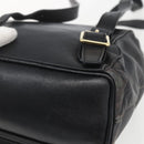 GUCCI Bamboo Backpack Leather Black Gold 003 1956 0030 Auth ka1325-17