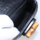 GUCCI Bamboo Backpack Leather Black Gold 003 1956 0030 Auth ka1325-23