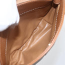 CELINE Macadam Canvas Shoulder Bag PVC Brown Gold Auth ka1327-21