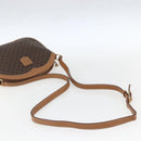 CELINE Macadam Canvas Shoulder Bag PVC Brown Gold Auth ka1327-7