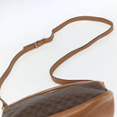 CELINE Macadam Canvas Shoulder Bag PVC Brown Gold Auth ka1327-8