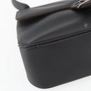 Salvatore Ferragamo Shoulder Bag Leather Dark Brown Silver Auth ka1328-11