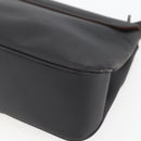 Salvatore Ferragamo Shoulder Bag Leather Dark Brown Silver Auth ka1328-12