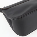 Salvatore Ferragamo Shoulder Bag Leather Dark Brown Silver Auth ka1328-13