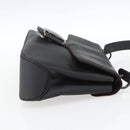 Salvatore Ferragamo Shoulder Bag Leather Dark Brown Silver Auth ka1328-5