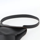 Salvatore Ferragamo Shoulder Bag Leather Dark Brown Silver Auth ka1328-8