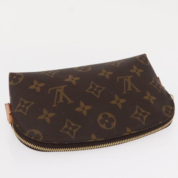 LOUIS VUITTON Monogram Pochette Cosmetic PM Cosmetic Pouch M47515 LV Auth ka133
