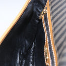 FENDI Pecan Canvas Shoulder Bag Coated Canvas Khaki Brown gold Auth ka1330-18