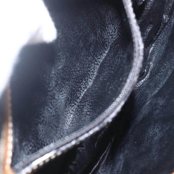 FENDI Pecan Canvas Shoulder Bag Coated Canvas Khaki Brown gold Auth ka1330