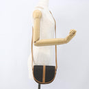 FENDI Pecan Canvas Shoulder Bag Coated Canvas Khaki Brown gold Auth ka1330-21