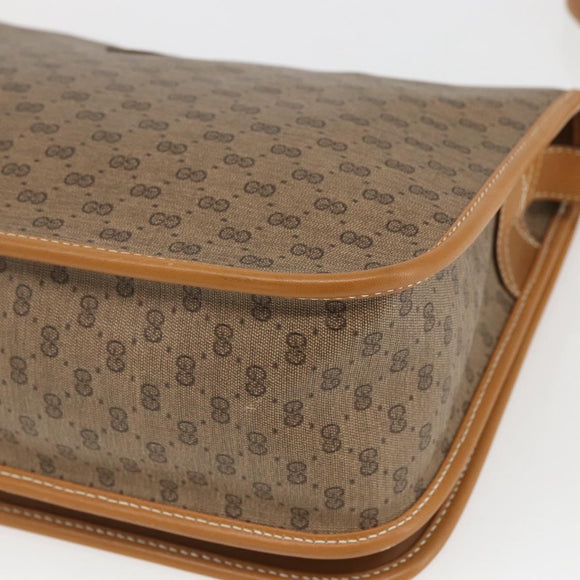 GUCCI Micro GG Supreme Web Sherry Line Bag PVC Beige 001 104 0551 Auth ka1331
