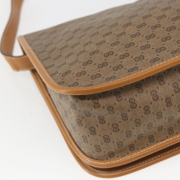 GUCCI Micro GG Supreme Web Sherry Line Bag PVC Beige 001 104 0551 Auth ka1331