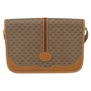 GUCCI Micro GG Supreme Web Sherry Line Bag PVC Beige 001 104 0551 Auth ka1331-2