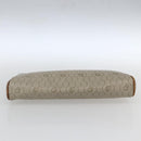 Christian Dior Honeycomb Canvas Pouch PVC Beige Auth ka1336-6