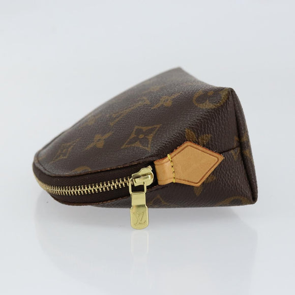 LOUIS VUITTON Monogram Pochette Cosmetic PM Cosmetic Pouch M47515 LV Auth ka134