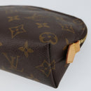 LOUIS VUITTON Monogram Pochette Cosmetic PM Cosmetic Pouch M47515 LV Auth ka134-7