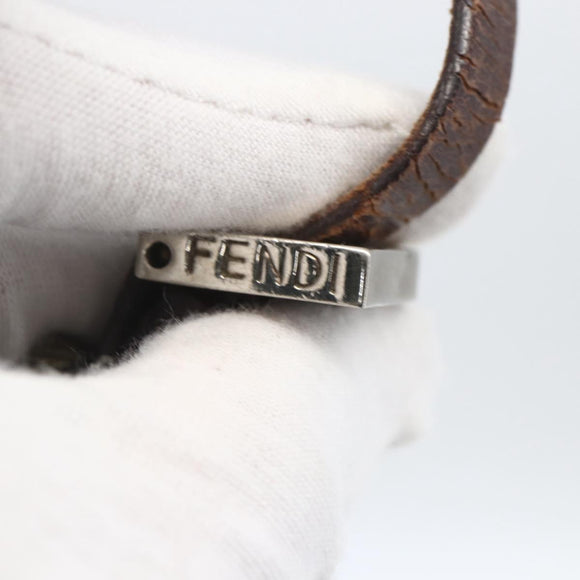 FENDI Zucca Canvas Tote Bag Black Brown Auth ka1341