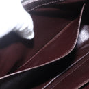 GUCCI Web Sherry Line Shoulder Bag Leather Brown Gold Auth ka1343-19