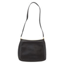 GUCCI Web Sherry Line Shoulder Bag Leather Brown Gold Auth ka1343-3