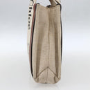Chloe Woody La Tote Bag Canvas Leather Beige Brown Auth ka1346-4