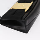 Salvatore Ferragamo Vala Shoulder Bag Leather Black Gold Auth ka135-8