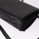 Salvatore Ferragamo Vala Shoulder Bag Leather Black Gold Auth ka135-17