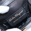 Salvatore Ferragamo Vala Shoulder Bag Leather Black Gold Auth ka135-12