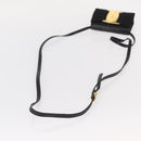 Salvatore Ferragamo Vala Shoulder Bag Leather Black Gold Auth ka135-7