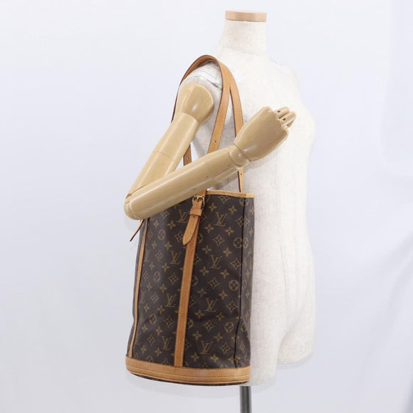 LOUIS VUITTON Monogram Bucket GM Shoulder Bag M42236 LV Auth ka1351