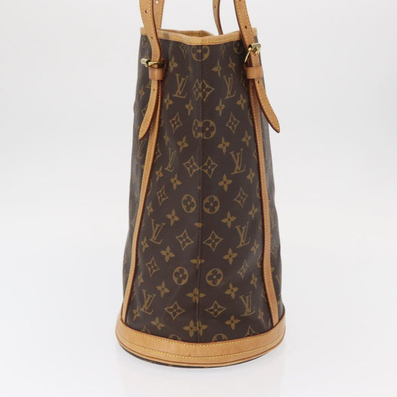 LOUIS VUITTON Monogram Bucket GM Shoulder Bag M42236 LV Auth ka1351