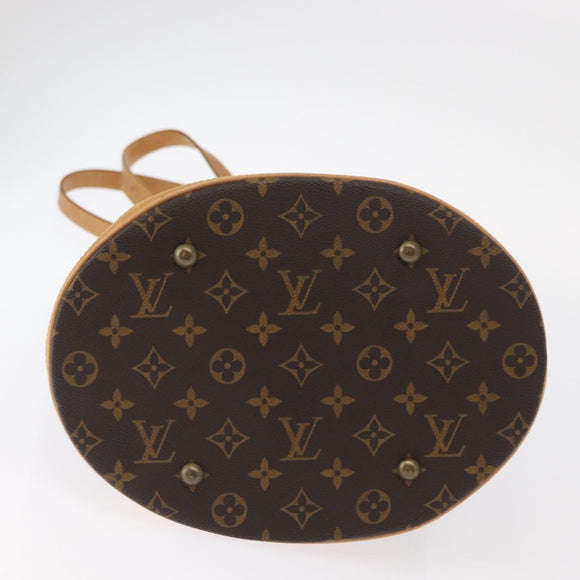 LOUIS VUITTON Monogram Bucket GM Shoulder Bag M42236 LV Auth ka1351