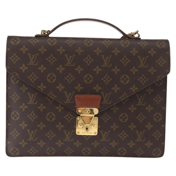 LOUIS VUITTON Monogram Porte Documents Bandouliere Bag M53338 LV Auth ka1352