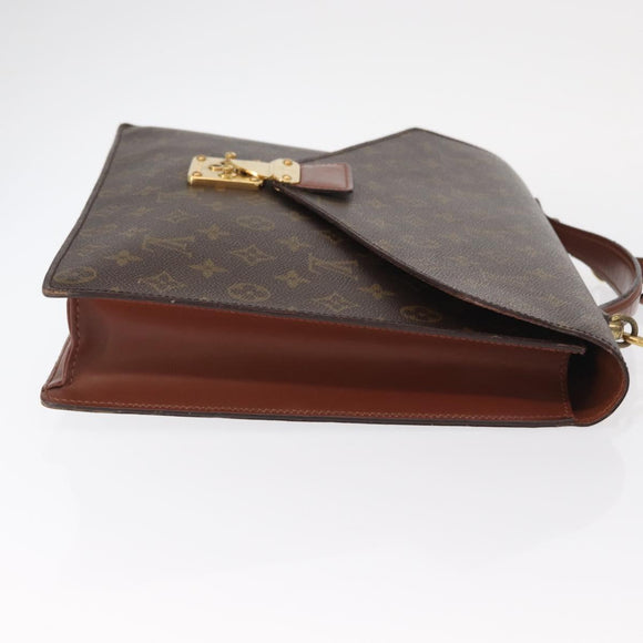 LOUIS VUITTON Monogram Porte Documents Bandouliere Bag M53338 LV Auth ka1352