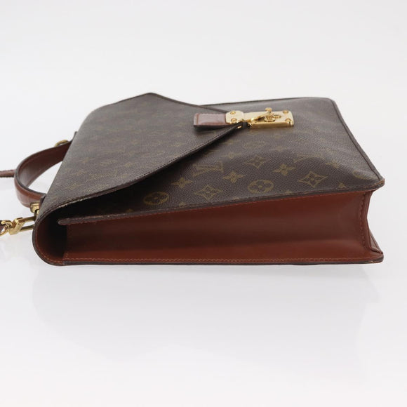 LOUIS VUITTON Monogram Porte Documents Bandouliere Bag M53338 LV Auth ka1352