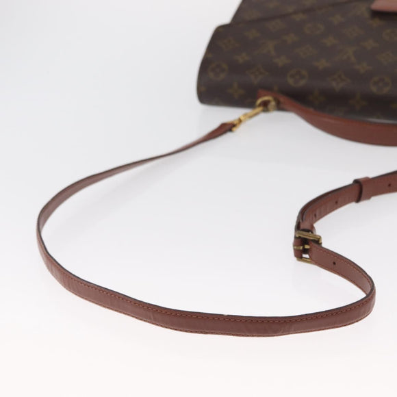 LOUIS VUITTON Monogram Porte Documents Bandouliere Bag M53338 LV Auth ka1352