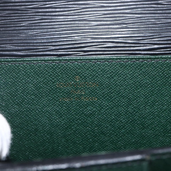 LOUIS VUITTON Epi ServietteConseiller Business Bag Black M54422 LV Auth ka1353