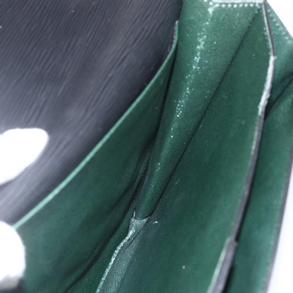 LOUIS VUITTON Epi ServietteConseiller Business Bag Black M54422 LV Auth ka1353