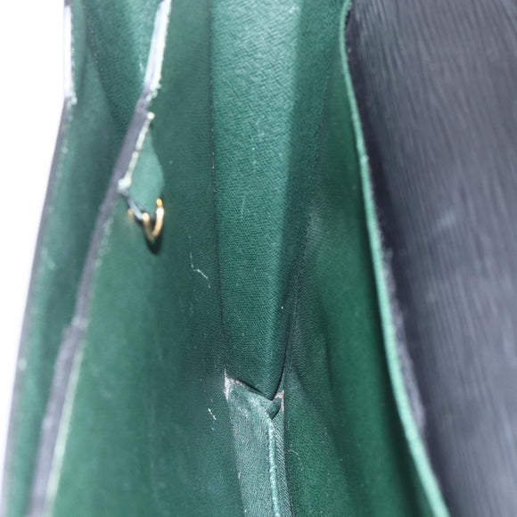 LOUIS VUITTON Epi ServietteConseiller Business Bag Black M54422 LV Auth ka1353