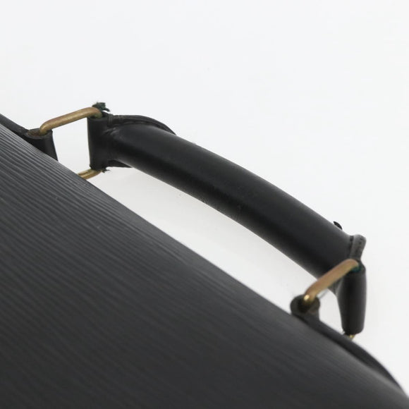 LOUIS VUITTON Epi ServietteConseiller Business Bag Black M54422 LV Auth ka1353