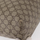 GUCCI GG Supreme Tote Bag PVC Beige Silver 181084 Auth ka1354-10