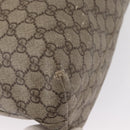 GUCCI GG Supreme Tote Bag PVC Beige Silver 181084 Auth ka1354-12