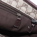GUCCI GG Supreme Tote Bag PVC Beige Silver 181084 Auth ka1354-20