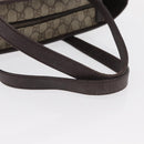 GUCCI GG Supreme Tote Bag PVC Beige Silver 181084 Auth ka1354-7