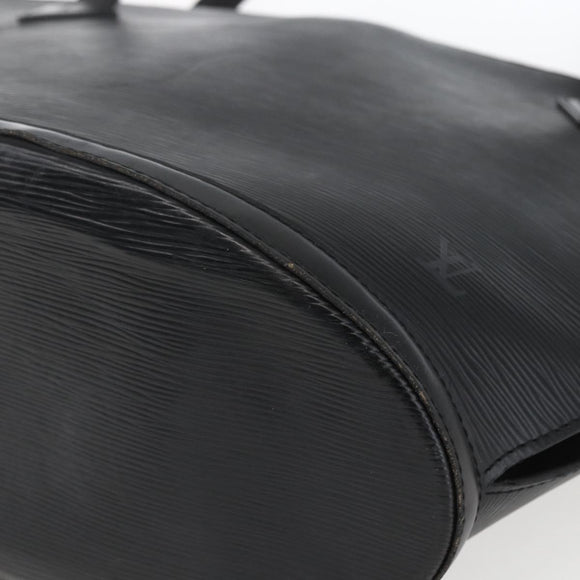 LOUIS VUITTON Epi Saint Jacques Boodschappentas Zwart M52262 LV Auth ka1357