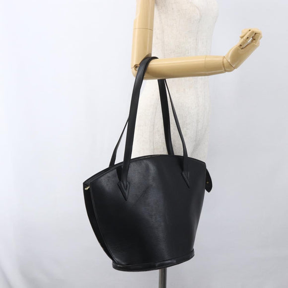 LOUIS VUITTON Epi Saint Jacques Boodschappentas Zwart M52262 LV Auth ka1357