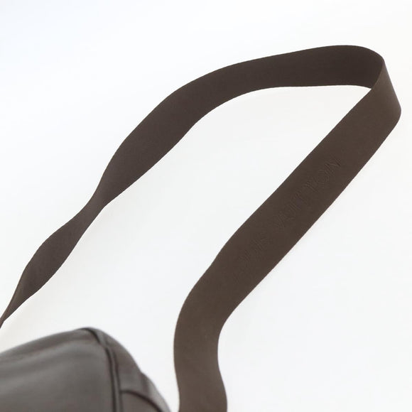 LOUIS VUITTON Taiga Reporter PM Shoulder Bag Grizzly M30158 LV Auth ka1358