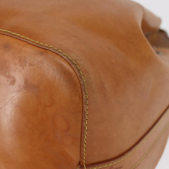 LOUIS VUITTON Nomad leather Petit Noe Shoulder Bag Beige M85003 LV Auth ka1359