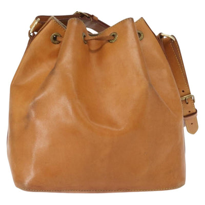 LOUIS VUITTON Nomad leather Petit Noe Shoulder Bag Beige M85003 LV Auth ka1359 - 0