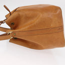 LOUIS VUITTON Nomad leather Petit Noe Shoulder Bag Beige M85003 LV Auth ka1359-4